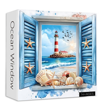 Puzzle finestra oceanica puzzle 1000 pezzi